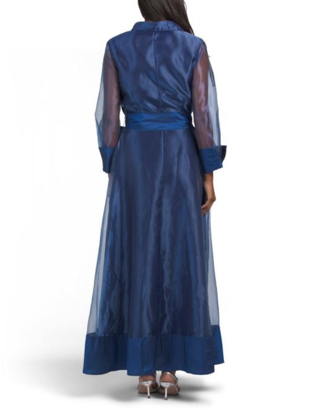 RENE BY RENE RUIZ Long Sleeve Organza Shirt Gown - Picture 2 of 2